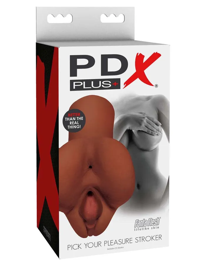 Pipedream Products Male Sex Toys PDX Plus Pick Your Pleasure Stroker Male Masturbator BROWN Pipedream Products Male Sex Toys PDX Plus Pick Your Pleasure Stroker Male Masturbator BROWN