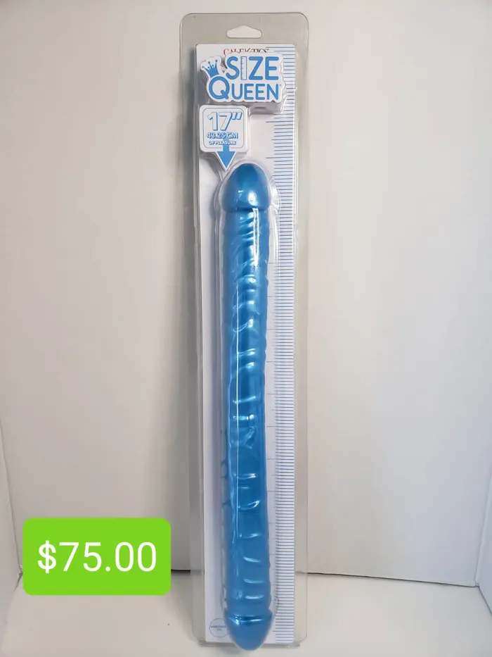 Pleasher Spot Size Queen 17 inch Double Dong Dildos