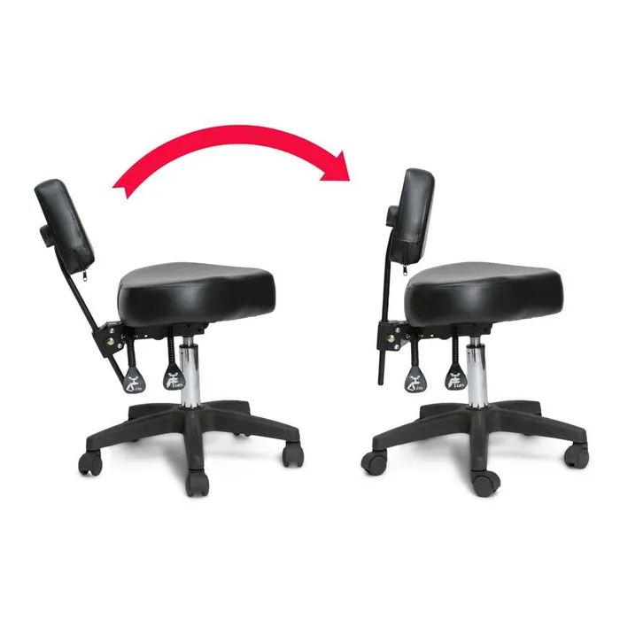 Precision Anal Precision Professional Tattoo Stool Black and Silver