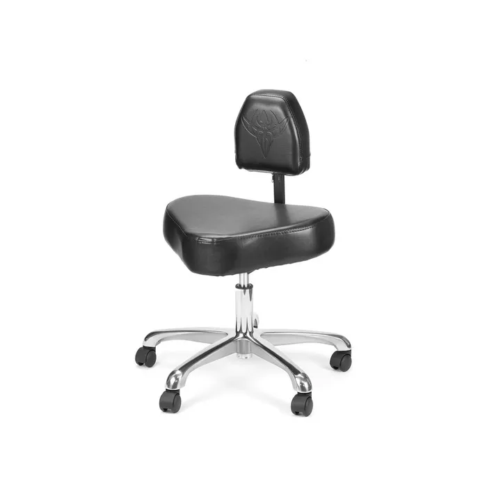 Precision Anal Precision Professional Tattoo Stool Black and Silver