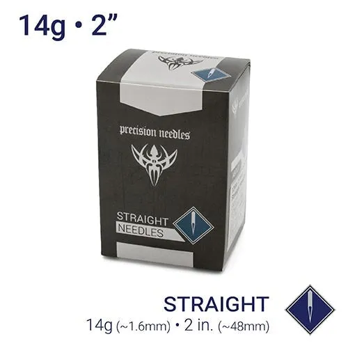 Precision Needles Female Sex Toys 14g Sterilized 2 Body Piercing Needles Box of 100 Precision Needles Female Sex Toys 14g Sterilized 2 Body Piercing Needles Box of 100