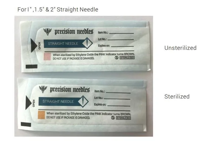 Precision Needles Female Sex Toys 14g Sterilized 2 Body Piercing Needles Box of 100