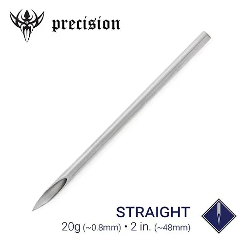 Precision Needles Female Sex Toys 20g Precision Sterilized 2 Body Piercing Needles Box of 100