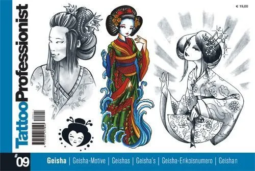 Professional Series 9 Tattoo Book of Geisha 3ntini Male Sex Toys