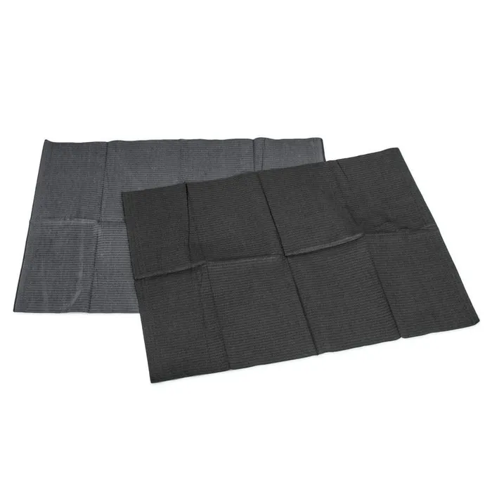 Saferly Anal Saferly Medical Black Dental Bibs 13 x 18 Case of 500