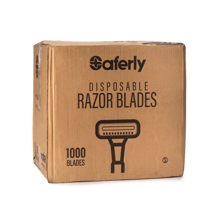 Saferly Double Blade Disposable Razor Single or Box of 100 Saferly Dildos