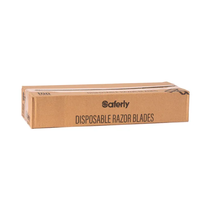 Saferly Double Blade Disposable Razor Single or Box of 100 Saferly Dildos