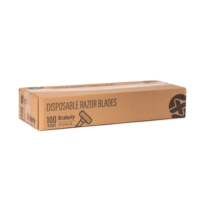 Saferly Double Blade Disposable Razor Single or Box of 100 Saferly Dildos