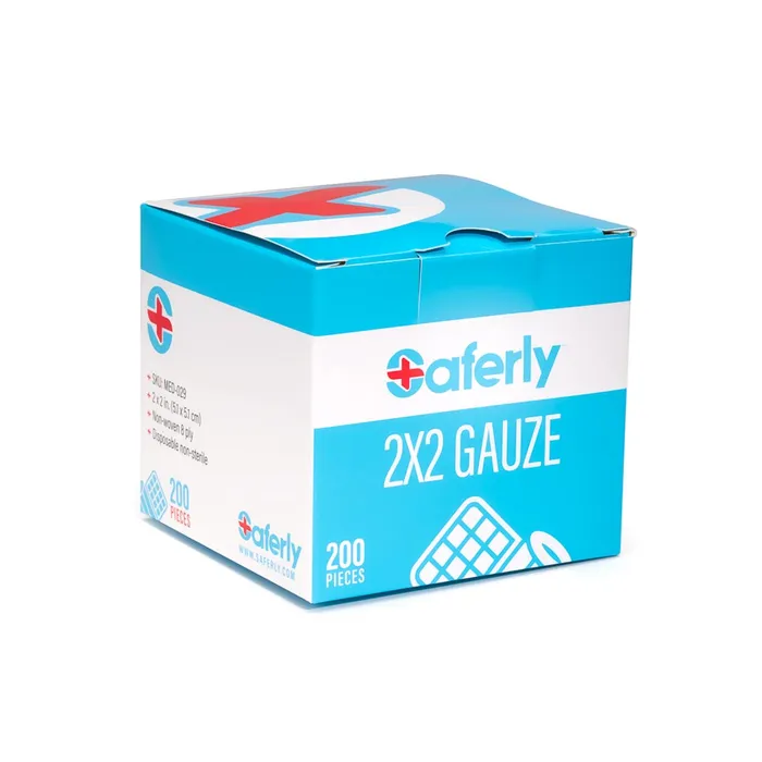 Saferly Saferly Gauze Box of 200 Pick Size Male Sex Toys