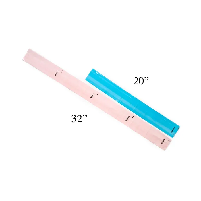 Saferly Vibrators Saferly 20 Clip Cord Sleeves Machine Bags Blue Box of 200