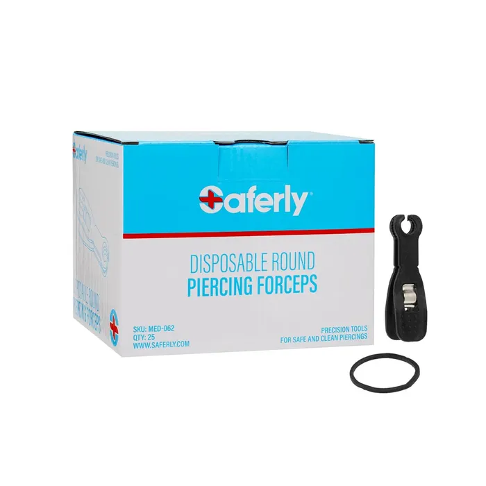 Saferly Vibrators Saferly Disposable Round Piercing Forceps