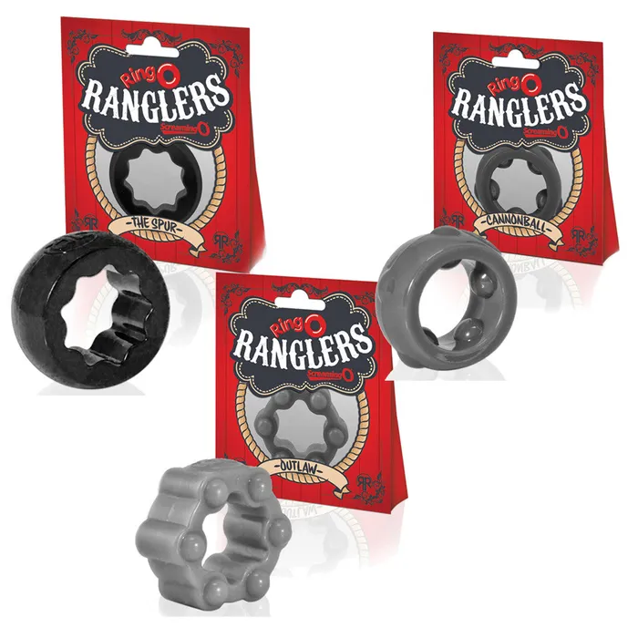 ScreamingO Screaming O Ranglers Penis Cock Ring Collection 3Pack Male Sex Toys ScreamingO Screaming O Ranglers Penis Cock Ring Collection 3Pack Male Sex Toys