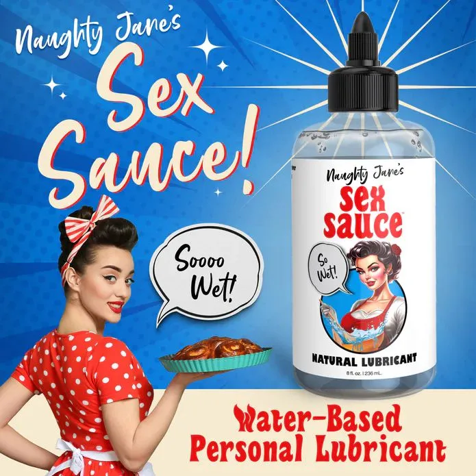 Sexual Health Wellbeing XR Brands Naughty Janes Sex Sauce Natural Water Based Lubricant 8oz Sexual Health Wellbeing XR Brands Naughty Janes Sex Sauce Natural Water Based Lubricant 8oz