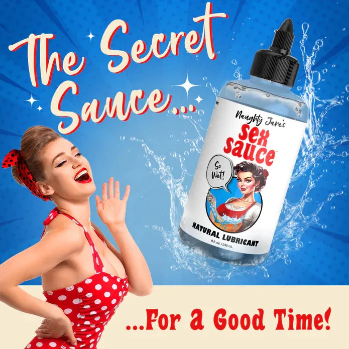 Sexual Health Wellbeing XR Brands Naughty Janes Sex Sauce Natural Water Based Lubricant 8oz