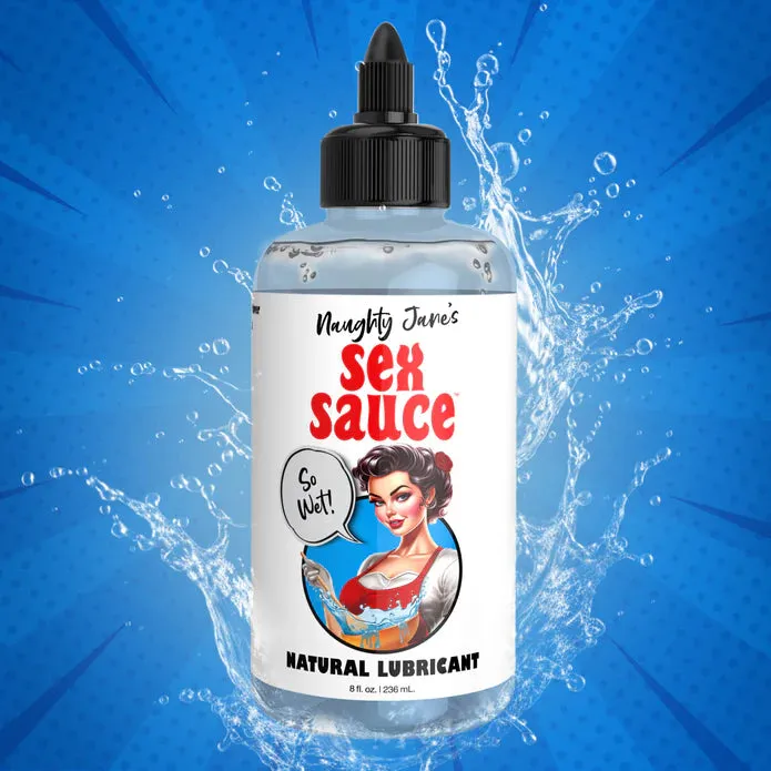Sexual Health Wellbeing XR Brands Naughty Janes Sex Sauce Natural Water Based Lubricant 8oz