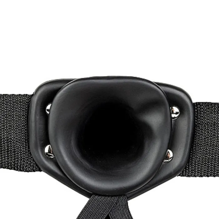 Shots Female Sex Toys Realrock 8 Inch Hollow Dildo Strapon Harness Black