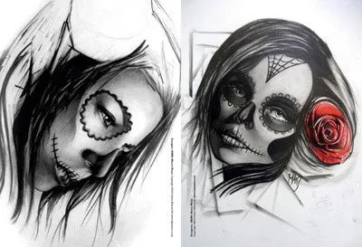 Skull Woman Tattoo Designs Softcover Book 3ntini Vibrators