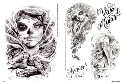 Skull Woman Tattoo Designs Softcover Book 3ntini Vibrators