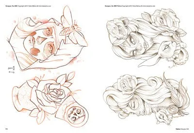 Skull Woman Tattoo Designs Softcover Book 3ntini Vibrators