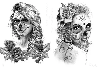 Skull Woman Tattoo Designs Softcover Book 3ntini Vibrators