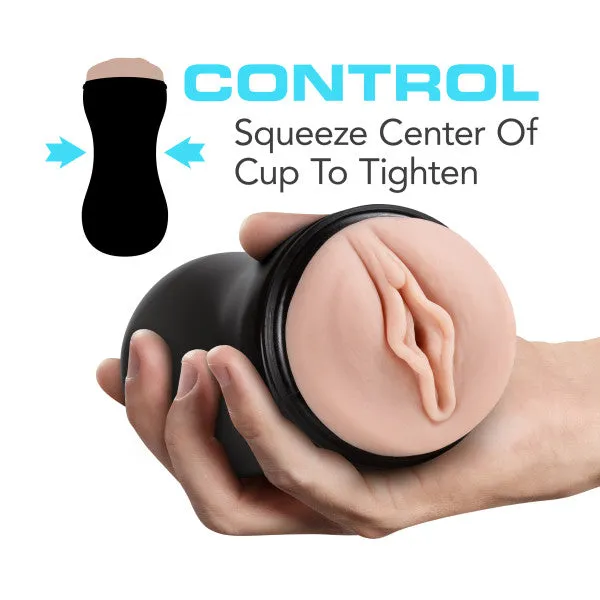 Soft and Wet Pussy Self Lubricating Stroker with Pleasure Ridges Vanilla Blush Male Sex Toys