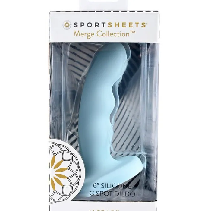 Sportsheets Jaspar 6 Silicone GSpot Prostate Blue Silicone Dildo Anal
