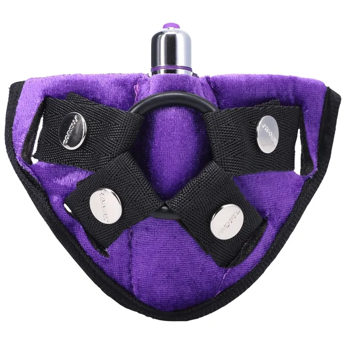 Tantus Female Sex Toys Bend Over Beginner 2 Dildos Vibrating Strapon Harness Purple