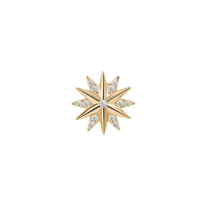 Tilum 14kt Yellow Gold Jeweled Star Threadless Top Price Per 1 Tilum Vibrators Tilum 14kt Yellow Gold Jeweled Star Threadless Top Price Per 1 Tilum Vibrators