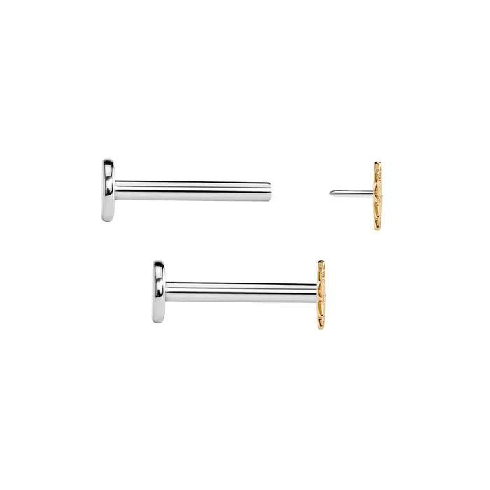 Tilum 14kt Yellow Gold Jeweled Star Threadless Top Price Per 1 Tilum Vibrators