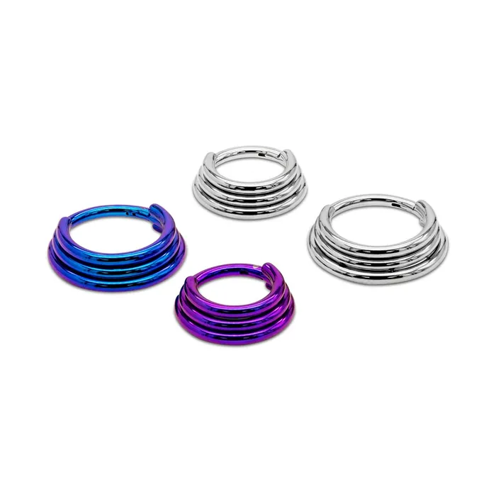 Tilum 16g Titanium Triple Stacked Clicker Ring Price Per 1 Tilum Male Sex Toys Tilum 16g Titanium Triple Stacked Clicker Ring Price Per 1 Tilum Male Sex Toys