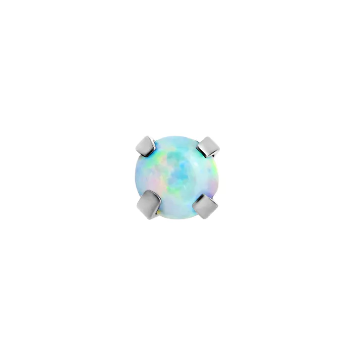 Tilum Anal Tilum 18g16g Internally Threaded Square ProngSet 25mm Round Opal Top Price Per 1 Tilum Anal Tilum 18g16g Internally Threaded Square ProngSet 25mm Round Opal Top Price Per 1
