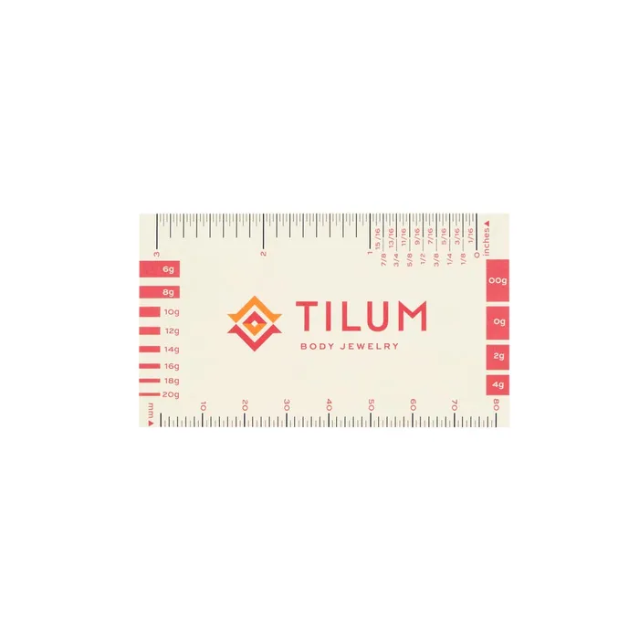 Tilum Body Jewelry Measuring Card Price Per 1 Tilum Female Sex Toys