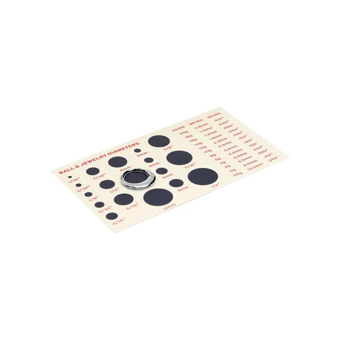 Tilum Body Jewelry Measuring Card Price Per 1 Tilum Female Sex Toys