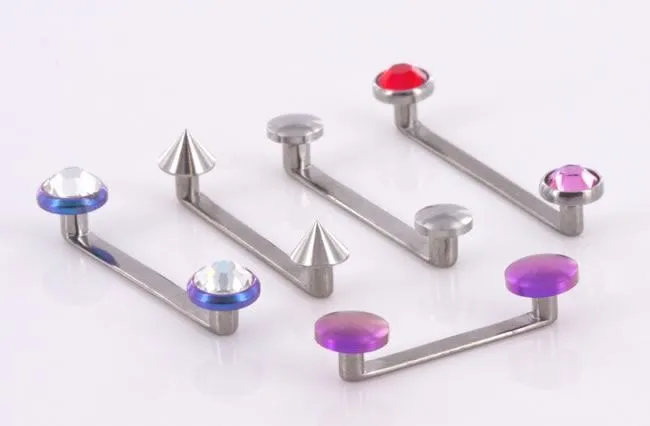 Tilum Male Sex Toys Tilum 10g Internally Threaded Flat Titanium Surface Barbell with 2mm Rise Price Per 1