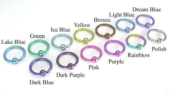 Tilum Male Sex Toys Tilum 12g Titanium Captive Bead Ring with Titanium Ball