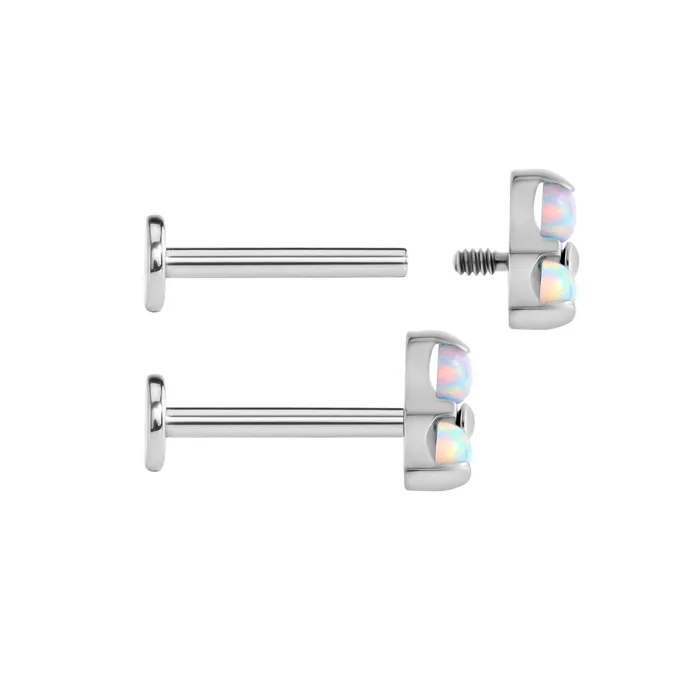 Tilum Tilum 18g16g Internally Threaded Titanium Opal Trinity Top Small Price Per 1 Male Sex Toys