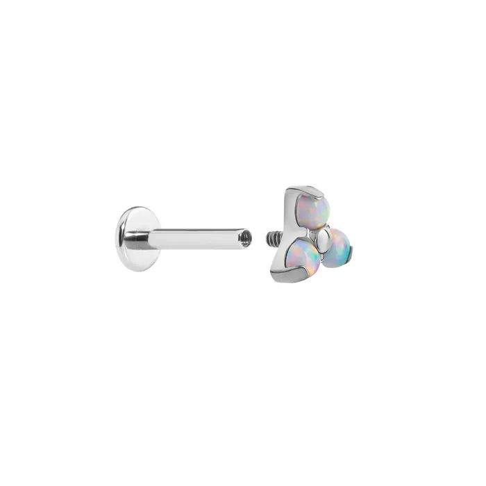 Tilum Tilum 18g16g Internally Threaded Titanium Opal Trinity Top Small Price Per 1 Male Sex Toys