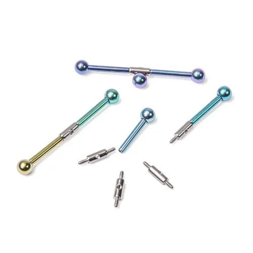 Tilum Titanium 4mm Long Threaded Bar with 09mm Thread Pattern for Ear Projects Tilum Female Sex Toys