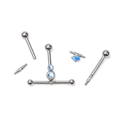 Tilum Titanium 4mm Long Threaded Bar with 09mm Thread Pattern for Ear Projects Tilum Female Sex Toys