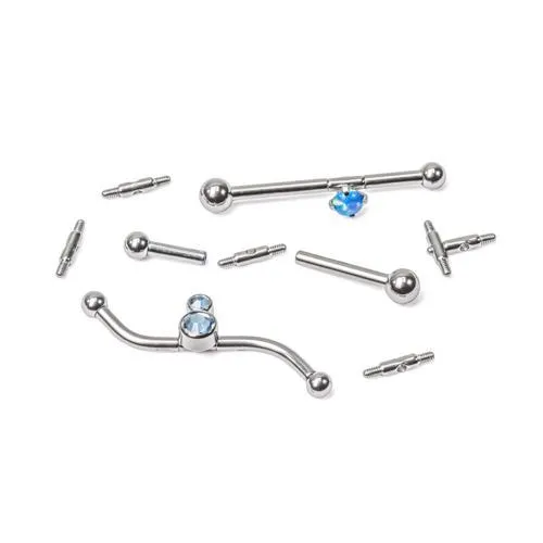 Tilum Titanium 4mm Long Threaded Bar with 09mm Thread Pattern for Ear Projects Tilum Female Sex Toys