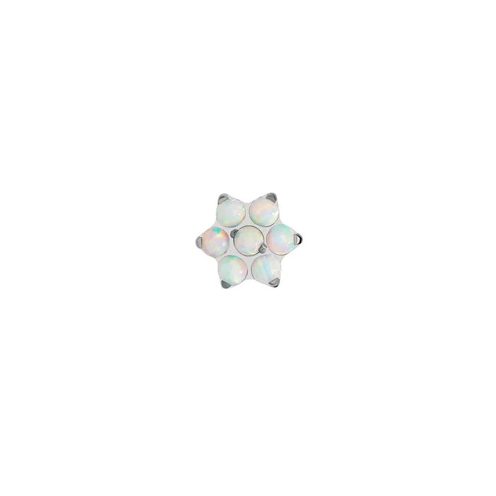 Tilum Vibrators Tilum 14g12g Internal Synthetic Opal Flower Titanium Top Price Per 1 Tilum Vibrators Tilum 14g12g Internal Synthetic Opal Flower Titanium Top Price Per 1