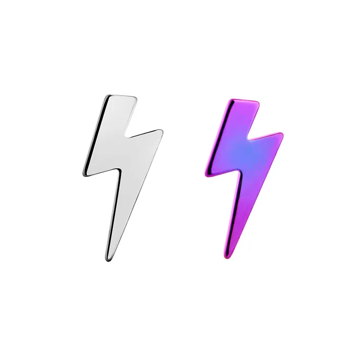 Tilum Vibrators Tilum 14g12g Internally Threaded Lightning Bolt Titanium Top Price Per 1