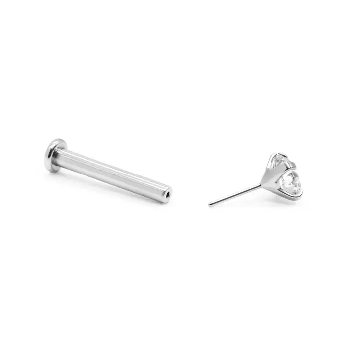 Tilum Vibrators Tilum 14g Titanium Threadless 3mm Flat Disc Labret Post Price Per 1