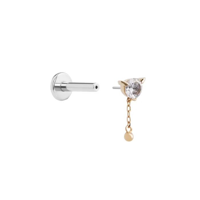 Tilum Vibrators Tilum 14kt Yellow Gold Impish Jewel Threadless Top Price Per 1