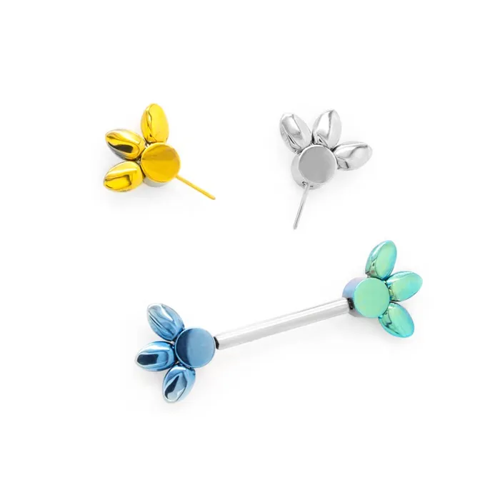 Tilum Vibrators Tilum Titanium Jewel Flower Threadless Top Price Per 1