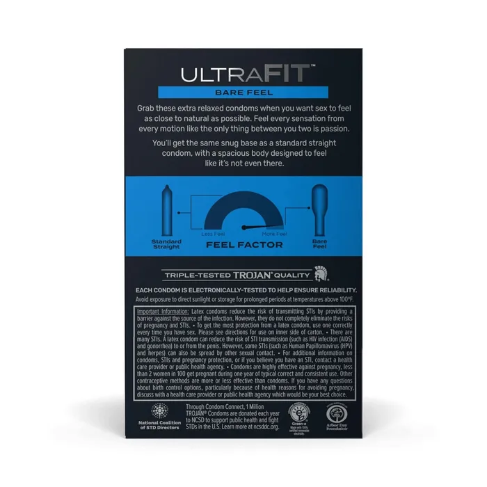 Trojan Female Sex Toys Trojan Brand Ultra FIT Bare Feel condoms 10pk