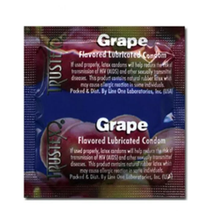 Trustex Enhancers Trustex Flavored Condoms Grape 3 Pack