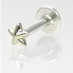 USA Vibrators 14g 516 Internally Threaded 14kt White Gold Nautical Star Labret USA Vibrators 14g 516 Internally Threaded 14kt White Gold Nautical Star Labret