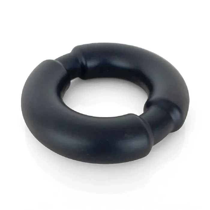 VERS Silicone Cock Ring with Weighted Steel Interior Black Vers Male Sex Toys VERS Silicone Cock Ring with Weighted Steel Interior Black Vers Male Sex Toys