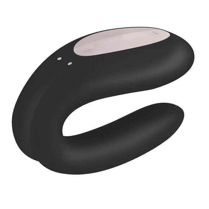 Vibrators Double Joy Wearable App Controlled Couples Vibrator Black Satisfyer